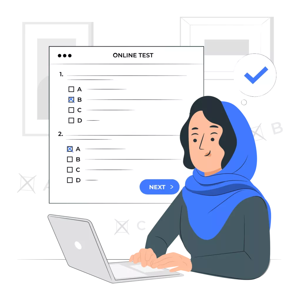 وضع اختبارات من فترة لأخرى