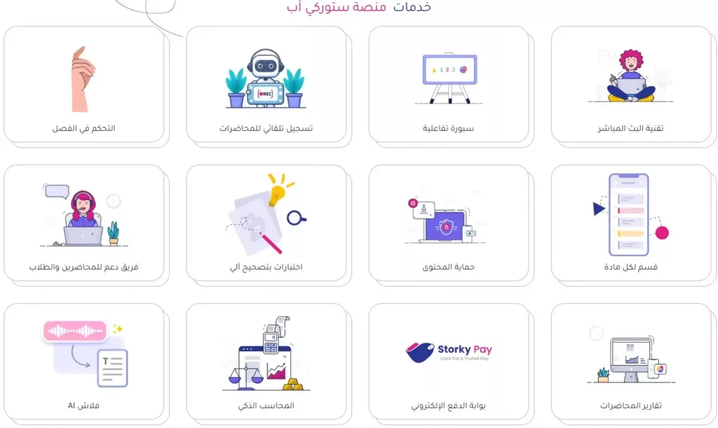 خطوات بدء التدريس اونلاين عبر منصة تعليمية متخصصة مثل ستوركي آب